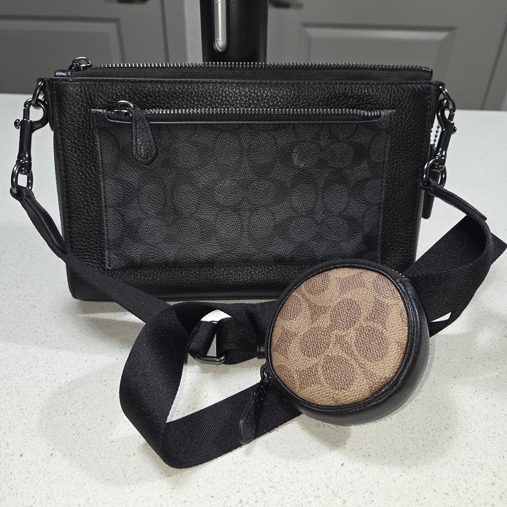 Coach Black and Brown Men's Bag